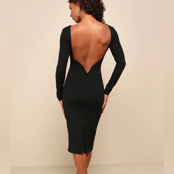 Lulus | Dresses | Lulus Black Backless Midi Dress Vavavoom | Poshmark Lulus | Dresses | Lulus Black Backless Midi Dress Vavavoom | Poshmark